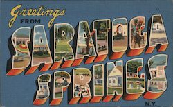 Greetings from Saratoga Springs Postcard