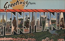 Greetings from Pennsylvania Postcard