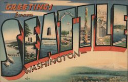 Greetings from Seattle Postcard