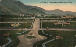 A View in Columbia Gardens, Butte, Montana Postcard