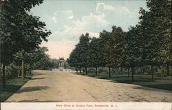 Main Drive at Duke's Park, Somerville, NJ New Jersey Postcard Postcard Postcard