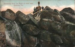 Balancing Rock on Peaks of Otter near Roanoke, Va. Virginia Postcard Postcard Postcard