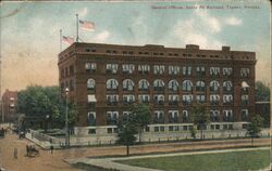 Santa Fe Railroad General Offices, Topeka, Kansas Postcard