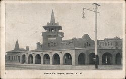 Santa Fe Depot, Raton, New Mexico Postcard