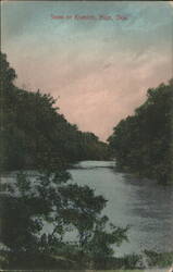 Scene on Kiamichi River, Hugo, Oklahoma Postcard