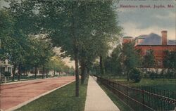 Residence Street, Joplin, Missouri Postcard