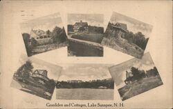 Girlanden and Cottages, Lake Sunapee, NH Postcard