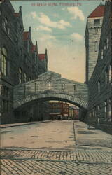 Bridge of Sighs, Pittsburgh, PA Postcard