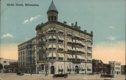 Globe Hotel, Milwaukee, Wisconsin Postcard Postcard Postcard