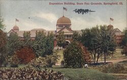 Exposition Building, Illinois State Fairgrounds, Springfield Postcard Postcard Postcard