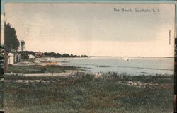 The Beach, Southold, L.I. Postcard