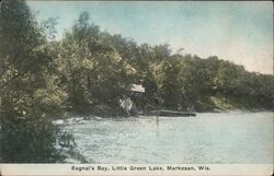 Bagnal's Bay, Little Green Lake, Markesan, Wisconsin Postcard