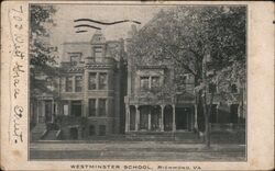 Westminster School, 70 West Grace Street, Richmond, VA Postcard