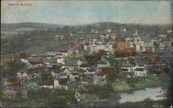 Bird's-eye View of Oakland, Maryland Postcard