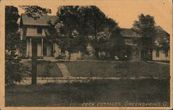 Peck Cottages, Greenspring, Ohio Postcard