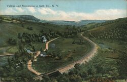 Valleys and Mountains in Sullivan County, New York Liberty, NY Postcard Postcard Postcard