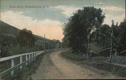 Road Scene, Fleischmanns, New York Postcard