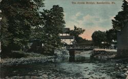 Tea Creek Bridge, Reedsville, PA Pennsylvania Postcard Postcard Postcard