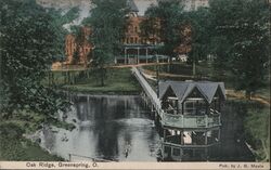 Oak Ridge, Greenspring, Ohio - Boathouse and Hotel Postcard