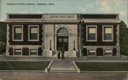 Delphos Public Library, Delphos, Ohio Postcard Postcard Postcard