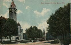 Court Street, Bowling Green, Ohio Postcard