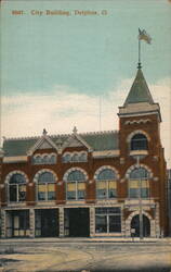 Delphos, Ohio City Building Postcard Postcard Postcard