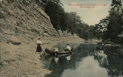 Wash Banks on Vermilion River, Vermilion, Ohio Postcard