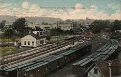 Pennsylvania Freight Yards, Wooster, Ohio Postcard