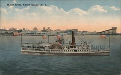 Iron Steamboat Co. at Coney Island, NY Postcard