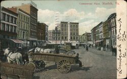 Commercial Place, Norfolk, Virginia Postcard