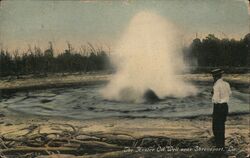 Hunter Oil Well near Shreveport, Louisiana Postcard