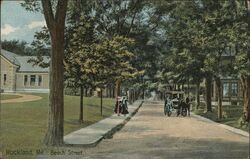 Beech Street, Rockland, Maine Postcard