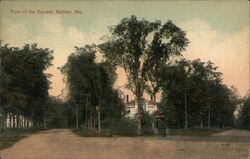 Foot of the Square, Belfast, Maine Postcard