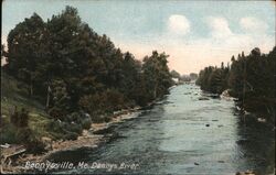 Dennysville, Maine - Dennys River Postcard