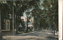 Washington Street, Bath, Maine Postcard