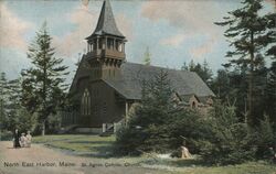 St. Agnes Catholic Church, North East Harbor, Maine Postcard