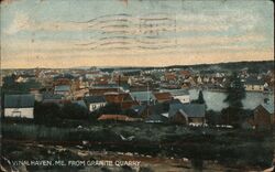 Vinalhaven, ME From Granite Quarry Postcard