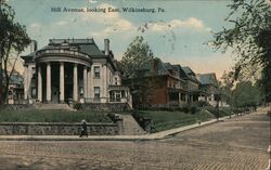 Hill Avenue, Looking East, Wilkinsburg, PA Postcard