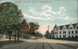 Perkiomen Ave. from City Park, Reading, PA Postcard