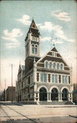 Post Office, Reading, PA Postcard