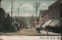 East State St., Sharon, PA - c. 1910 Postcard