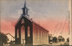 Bethany M. E. Church, Hamburg, PA Postcard