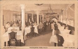 Kaisergarten Dining Piazza, Coney Island, NY Postcard