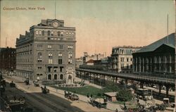 Cooper Union, New York - Vintage Postcard Postcard Postcard Postcard