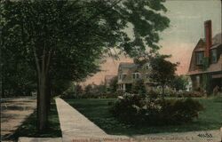 Merrick Road West of Long Beach Ave., Freeport, L.I. Postcard