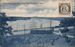 View from Laurel Hill, Forest Park, Springfield, Mass. Massachusetts Postcard Postcard Postcard