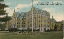 Collegiate Hall from Tennis Court, St. Mary's College Postcard