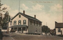 Hope Valley RI Post Office Rhode Island Postcard Postcard Postcard