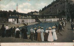 Bathing Scene, El Dorado Springs, Colorado Postcard