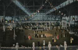 Steeplechase Park, Coney Island, Interior View Postcard